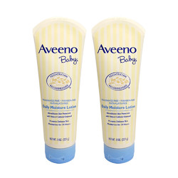 10日0点：Aveeno 艾维诺 婴儿燕麦无香保湿润肤乳 227g*2个