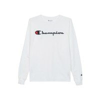 Champion 草写logo圆领长袖T恤