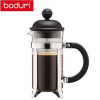 BODUM 波顿法压壶 欧洲原装进口玻璃手压咖啡壶家用手冲煮滤便携 冲茶器滤压茶壶小容量350ml 黑色