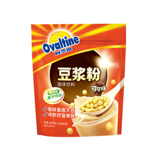 阿华田(Ovaltine)可可味豆浆风味营养早餐豆浆粉非转基因大豆随身包360g(30g*12包) *3件