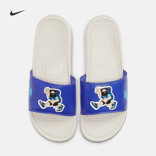 NIKE 耐克 BENASSI JDI PRINT 男士拖鞋 631261-038 浅骨色/怒火蓝/波斯紫/亮杉木绿/黑/白色 40