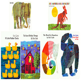 艾瑞卡尔 Eric Carle Six  Books 6册 英文原版绘本 盒装纸板#