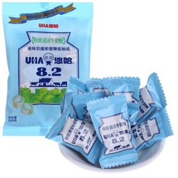 悠哈（UHA）零食糖果  婚庆喜糖 特浓清凉牛奶糖 120g *17件