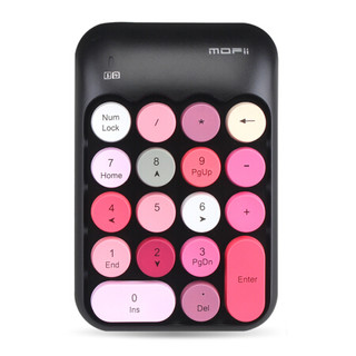 酷米索（KUMISUO）X910 无线笔记本数字小键 键盘 银行小键盘 黑色混彩