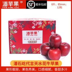 潘苹果甘肃天水花牛苹果国产蛇果12个净重6斤果径85mm以上