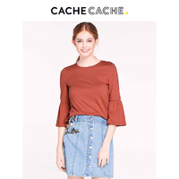 Cache Cache 捉迷藏 6618001353 宽松喇叭袖T恤