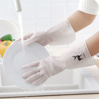 移动专享：HAGGIS 半透明厨房洗碗手套 3双装