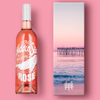 澳大利亚原瓶进口红酒 神秘海道活力款桃红（Rose）少女心干型葡萄酒750ML*1瓶礼盒装