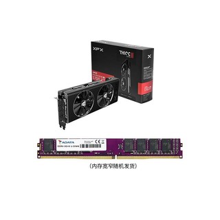 XFX 讯景 RX5700 XT 8GB 海外版显卡 + ADATA 威刚 万紫千红 DDR4 2666 8GB 台式机内存条