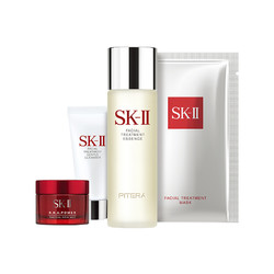 SKII 4件套体验装（神仙水75ml+滋润面霜15g+洁面20ml+面膜1片）