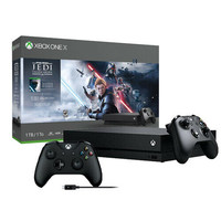复活狂欢节、银联专享：Microsoft 微软 Xbox One X 1TB 游戏主机 +《星球大战绝地:陨落的武士团》同捆套装