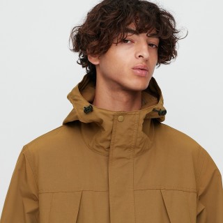 UNIQLO 优衣库 中性连帽登山外套 425033 浅褐色 S