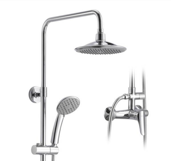 商品jomoo 九牧 36383-000/1b-1 挂墙式淋浴花洒套装 亮银色