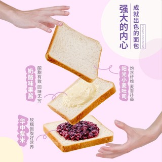 挥货 紫米夹心营养网红面包整箱 550g