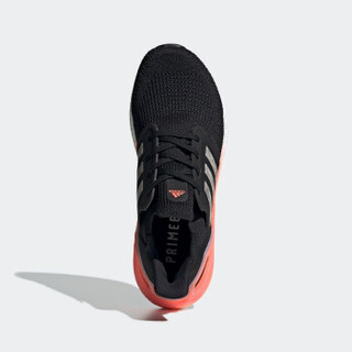 adidas 阿迪达斯 ULTRABOOST 20  男士跑鞋 EG0756 一号黑/白/信号珊瑚粉 40