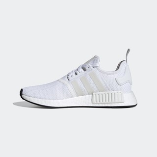 Adidas 三叶草 NMD_R1 中性休闲运动鞋 FV8151 亮白/1号黑色 36.5