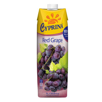 CYPRINA 塞浦丽娜 地中海塞浦路斯进口 塞浦丽娜（Cyprina）葡萄汁 1L*4瓶 果汁饮料 整箱