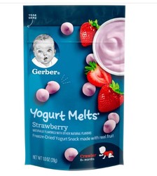 Gerber 嘉宝 草莓酸奶溶豆 3段 28g *6件