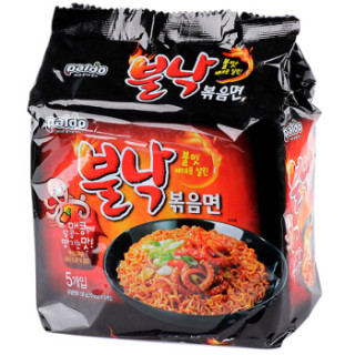 韩国进口八道 Paldo 方便面拉面火辣章鱼干拌面650g 130g 5包入 报价价格评测怎么样 什么值得买