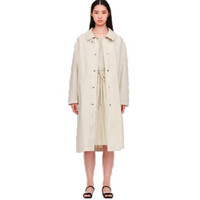 UNIQLO 优衣库 女士纯棉翻领长大衣 426140 橄榄色 M