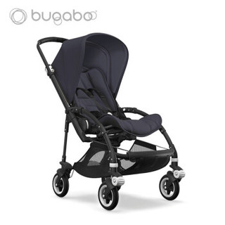 BUGABOO BEE5 博格步轻便双向 一体折叠 可坐可躺婴儿推车 经典款 黑架午夜蓝蓬午夜蓝座黑把黑轮