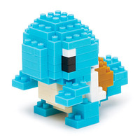 日本nanoblock精灵宝可梦玩具小颗粒拼插 杰尼龟 12岁+ 800574 *3件