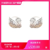 Swarovski施华洛世奇天鹅耳钉女士Iconic渐变色耳环耳饰