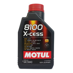 MOTUL 摩特 8100 X-CESS 5W-40 A3/B4 全合成机油 1L *6件