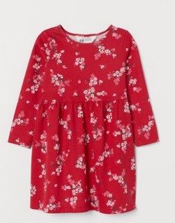 H&M 女童连衣裙 0824452 红色 90cm