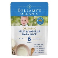 贝拉米(Bellamy’s) 香草奶油米糊米粉 125g 6个月以上 *2件