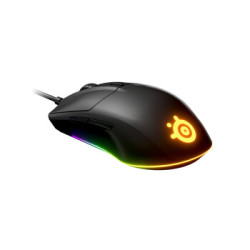 steelseries 赛睿 Rival 3 有线鼠标 12000DPI RGB 黑色