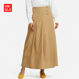 UNIQLO 优衣库 415763 女士打褶喇叭长裙