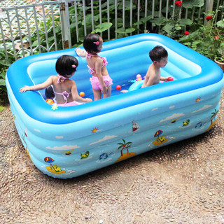 拥抱熊 婴儿游泳池充气泳池 1.2米2层基础套装