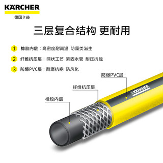 KÄRCHER 卡赫 德国卡赫进口水管软管防冻洗车高压PVC橡胶4分6分家用自来水软管