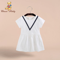 CLASSIC TEDDY 精典泰迪 女童连衣裙 甜美小女孩/白色 120