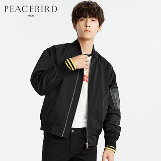 PEACEBIRD 太平鸟 男士刺绣棒球夹克