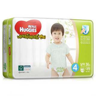 HUGGIES 好奇 天然之选系列 拉拉裤 L36片 男宝宝