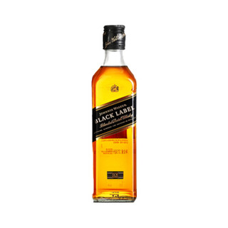 尊尼获加（Johnnie Walker）洋酒 黑方 黑牌 调配型苏格兰威士忌 375ml+375ml两瓶套装组合