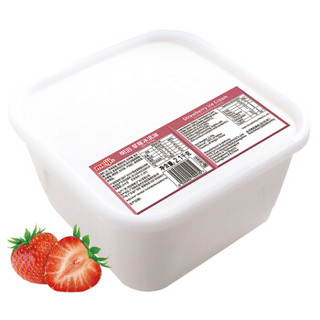 明治（meiji）草莓冰淇淋 2100g/盒 商用业务装