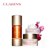 法国进口 娇韵诗 CLARINS 基础面部护肤套装焕颜紧致全明星眼霜15ml+赋活焕采精萃露15ml+ 焕颜紧致颈霜50ml