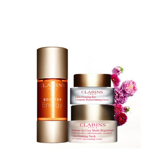 法国进口 娇韵诗 CLARINS 基础面部护肤套装焕颜紧致全明星眼霜15ml+赋活焕采精萃露15ml+ 焕颜紧致颈霜50ml