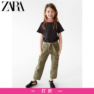 ZARA 童装 女童系腰带工装裤