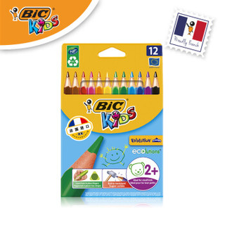 BIC 比克 Evolution环保粗杆彩色铅笔 12色/盒