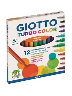 GIOTTO 齐多 儿童炫色水彩笔 12色/盒
