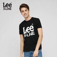 Lee 李 X-LINE L318993QT 男士LOGO印花T恤