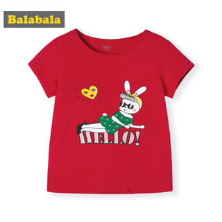 Balabala 巴拉巴拉 女童T恤
