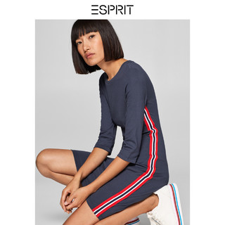 ESPRIT EDC 098CC1E012 女士七分袖连衣裙 黑001 160/84A/M