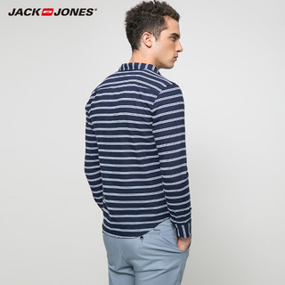 JACK JONES 杰克琼斯 217105509 条纹长袖衬衫