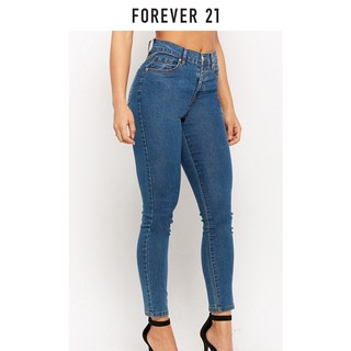 FOREVER 21 高腰紧身牛仔裤