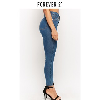 FOREVER 21 高腰紧身牛仔裤